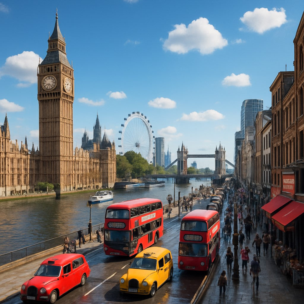 3D Image London Daily Life