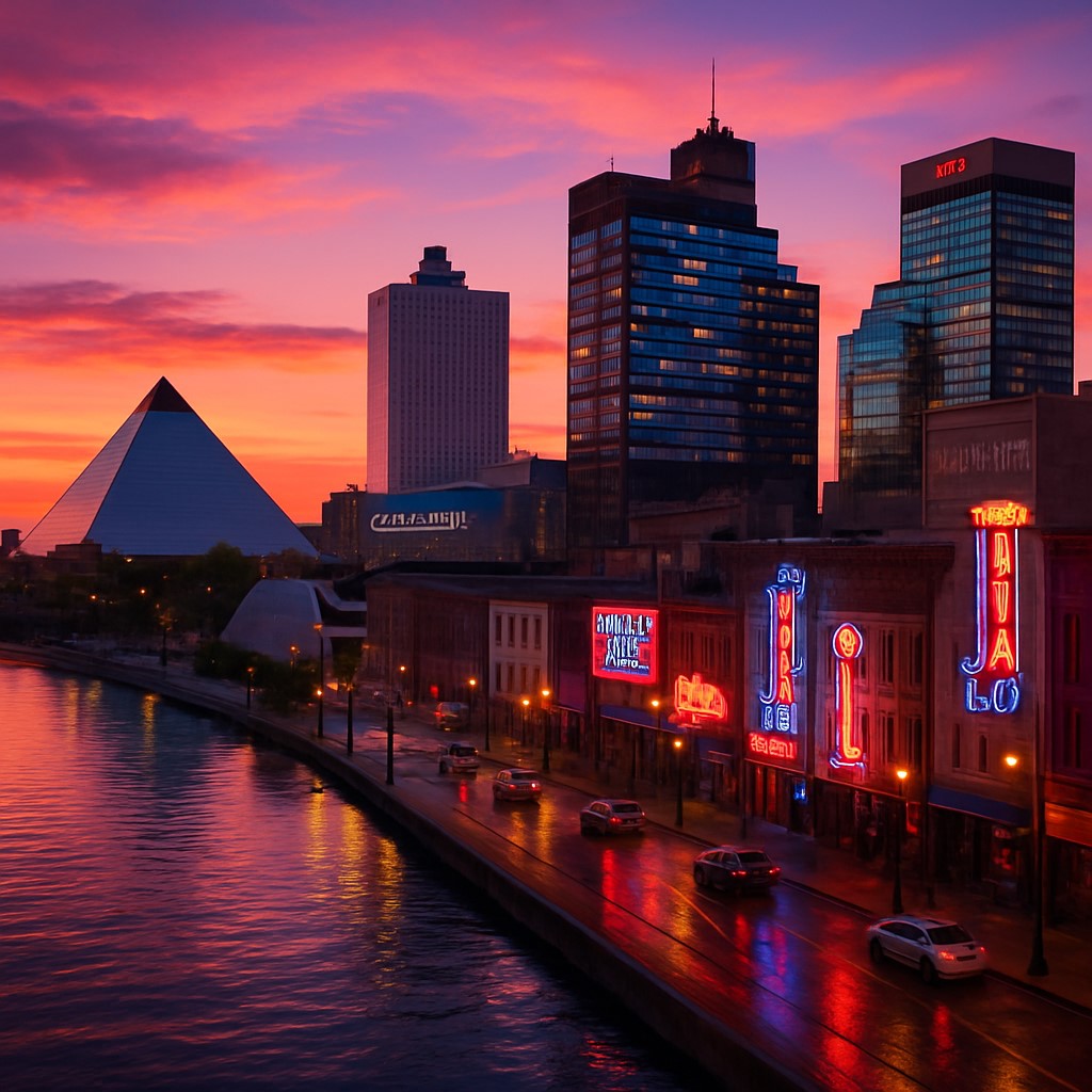 3D Image Memphis Skyline