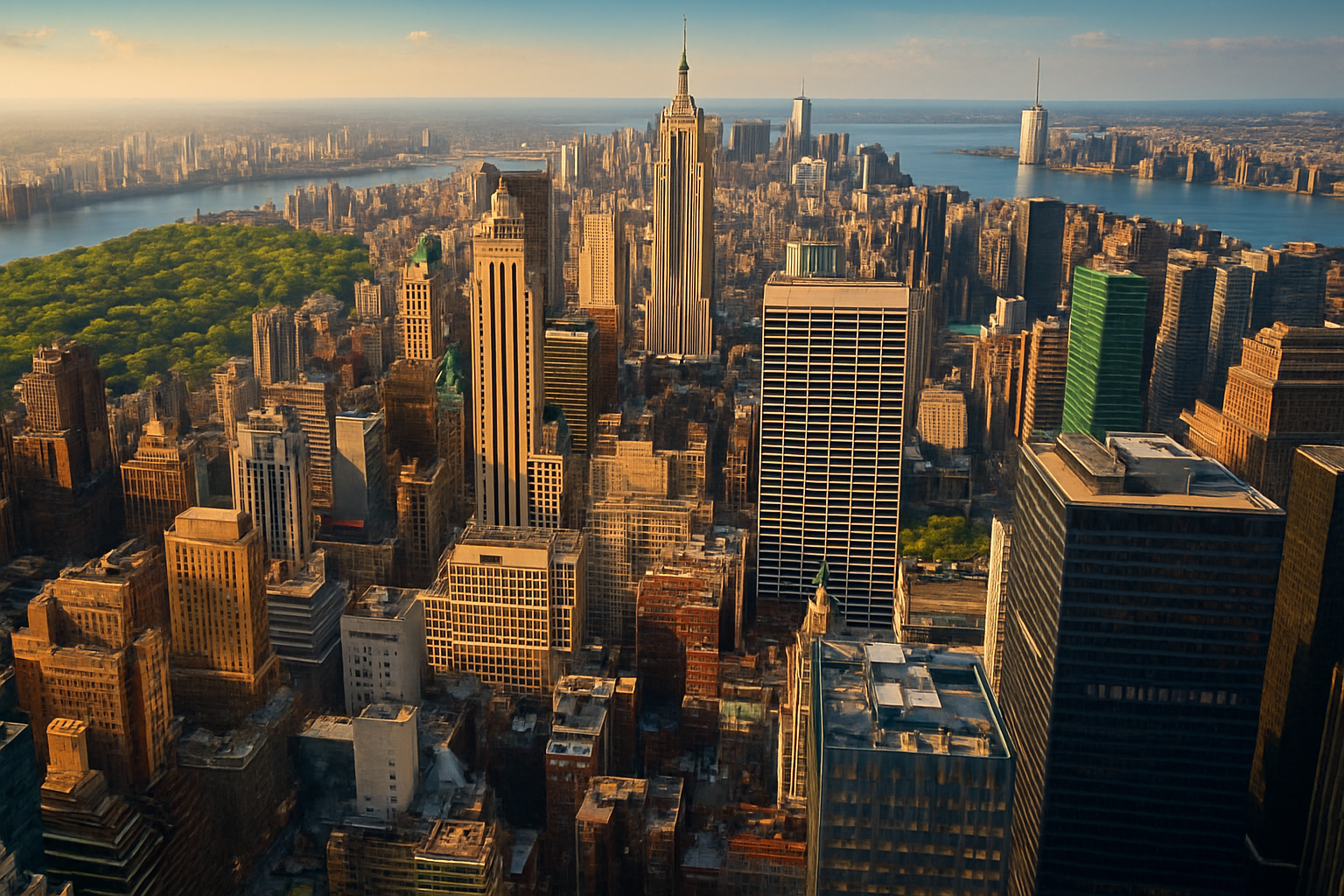 3D Image New York City Skyline